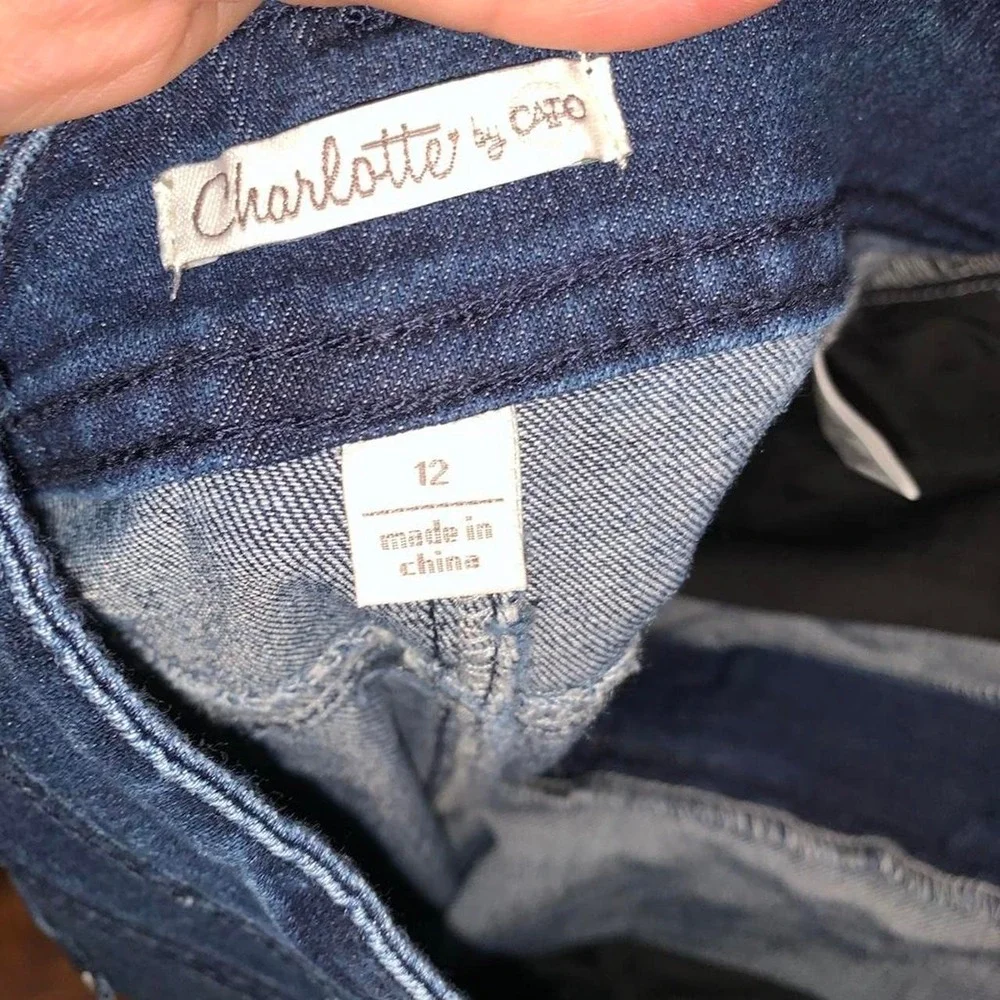 Girls size 12 children's jeans #childrens #girls #size12 Blue denim ruffle